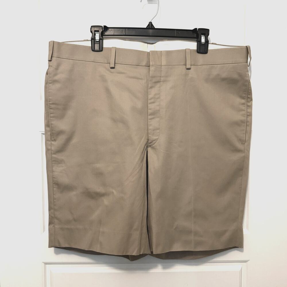 RC Tom James Shorts Flat Front Beige Brown Mens 40